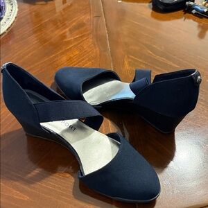 Anne Klein Sport Navy Wedge Shoes